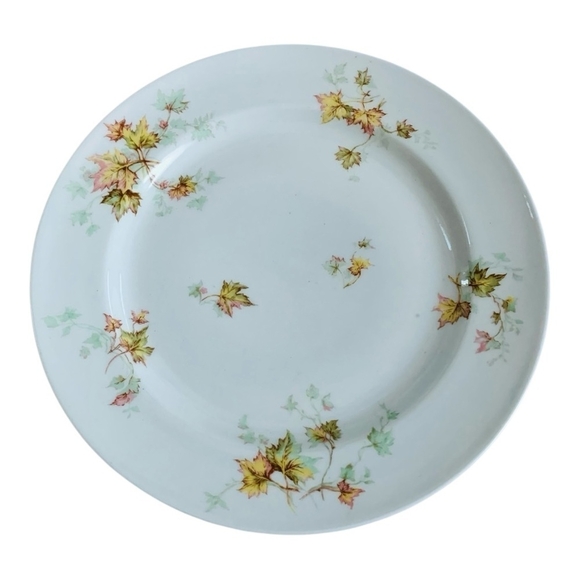 HAVILAND Co LIMOGES France Autumn Leaf Pattern Dinner Plate Thanksgiving Plate - Picture 3 of 6